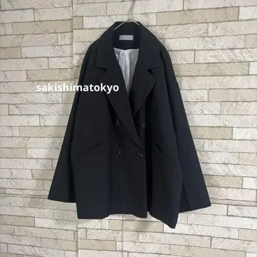 sakishimatokyo 오버 사이즈 테일러드 자켓 블랙