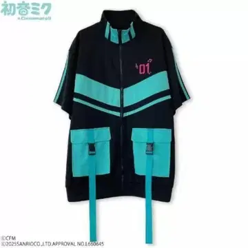 하츠네 미쿠 블루종 트랙 자켓 산리오 시나모롤 블랙 M
