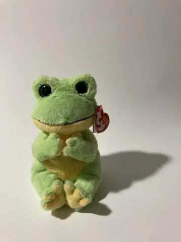 ty 비니 베이비 개구리 봉제 인형 택 포함