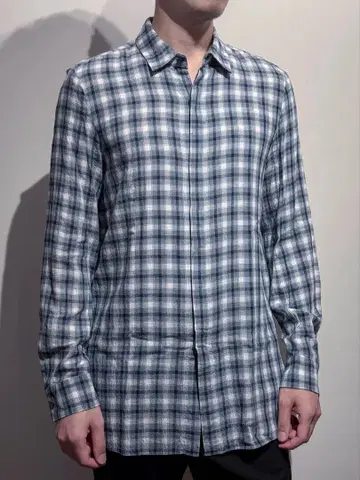 카즈유키 쿠마가이 어태치먼트 체크 셔츠