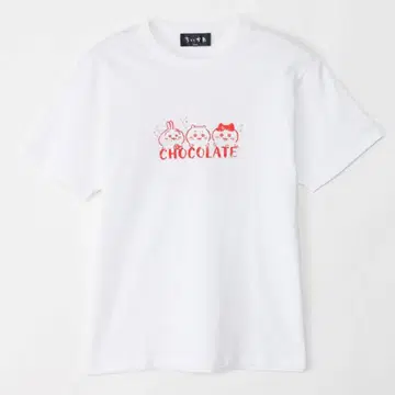 치이카와 (먼작귀) 티셔츠 하트 L 사이즈 화이트