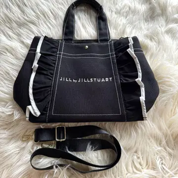 JILLSTUART 숄더백 블랙 대 프릴 2way