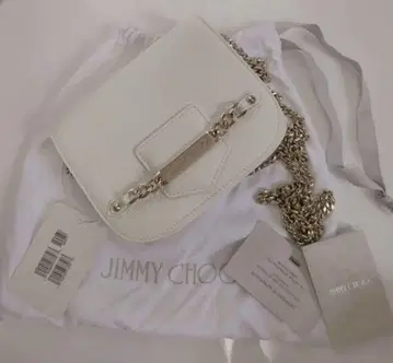 JIMMY CHOO 화이트 숄더백