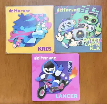게이머 야키 GiGO 시부야 DELTARUNE 코스터 3개 세트