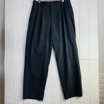 다크 그레이 슬랙스 허리밴딩 끈 포함 80cm