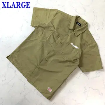 엑스라지 반팔 셔츠 카멜 폴리에스테르 면 L C3738