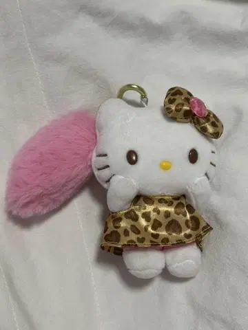 레오파드 무늬 키티 봉제 인형