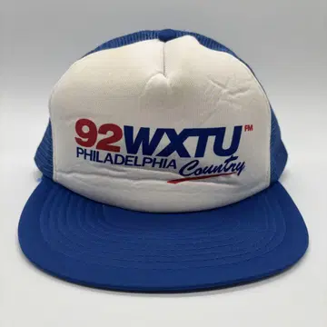 90년대 빈티지 92WXTU 미국 라디오 방송국 프린트 트래커 캡