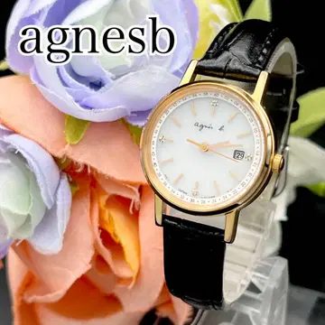 가동 손목시계 agnesb 애니에스베 솔라 벨트 새상품 G93