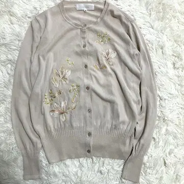 수나우나 얇은 소재 코튼 레이온 가디건 자외선 차단 냉방병 예방 베이지