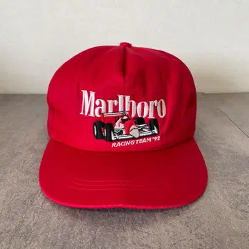 Marlboro 말보로 모자 캡 로고 90s 구제 의류 빨간색 15423