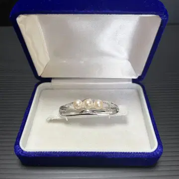 펄 진주 3개 오비 고정 띠 SILVER 은제