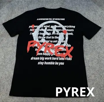 PYREX 파이렉스 백 프린트 티셔츠