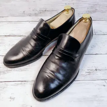 SPARTACUS 블랙 가죽 로퍼 비즈니스 슈즈 25cm
