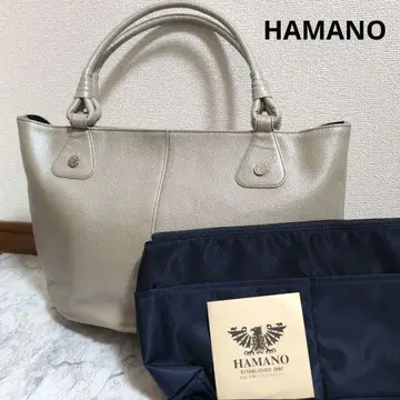 새상품급 HAMANO 하마노 가죽 공예 토트백 천연 가죽 그레이지