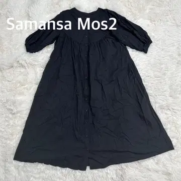 Samansa Mos2 사만사 모스모스 노카라 롱 셔츠 원피스