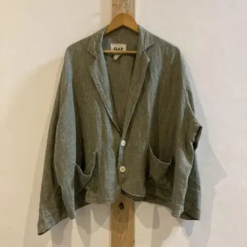FLAX 린넨 테일러드 자켓 LARGE