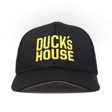 DUCK's HOUSE 레스토랑 기업 자수 메쉬 캡 구제 의류 블랙