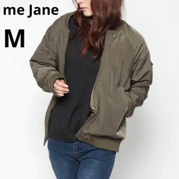 새상품급 meJane 미제인 M 패딩 MA-1 카키 블루종 자켓