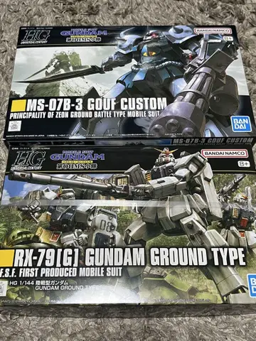 HGUC 육상형 건담 & 구프 커스텀 2개 세트