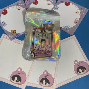BTS 긱 BT21 COOKY 가챠 키링 한국제 제작자 메모