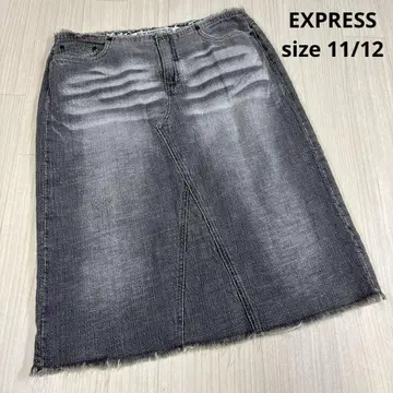 EXPRESS 데님 타이트 스커트 y2k 페어리 그런지 헤이세이 갸루