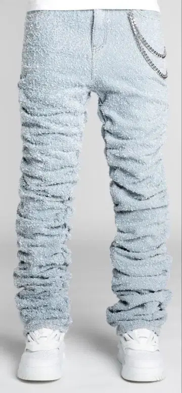 yvng patra 착용 GUAPI BLUE STACKED DENIM