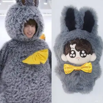 bts 토끼 인형옷 봉제 인형 의류 정국 10cm 구국기