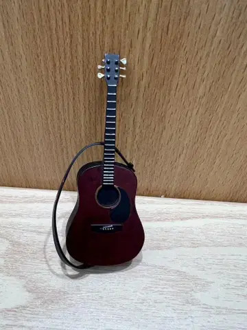 미니어처 기타 다크 브라운 약 15cm