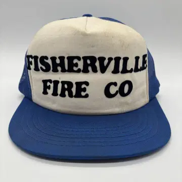 90년대 빈티지 FISHERVILLE FIRE 소방 트래커 캡