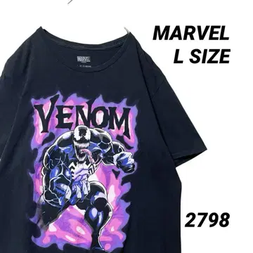 MARVEL 마블 VENOM 베놈 캐릭터 프린트 티셔츠 L