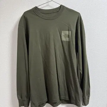 THE NORTH FACE 올리브 긴팔 티셔츠 L