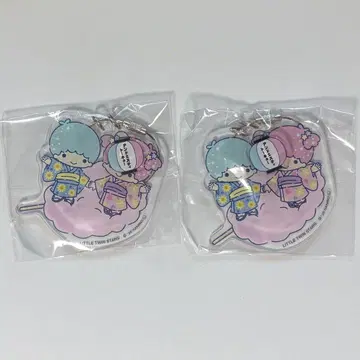 산리오 키키라라 키링 2개와 ST 아크릴 키링