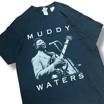 90s GILDAN MUDDY WATERS 프린트 티셔츠 L