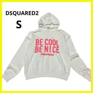 DSQUARED2 후드티 상의 이탈리아제 로고 브랜드 여성용 S