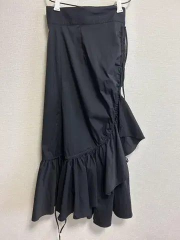 DRAWSTRING GATHER 스커트 SLY 미디엄 스커트 블랙