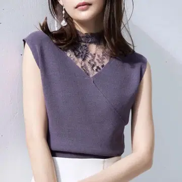 [미사용] MERCURYDUO 레이스 도킹 카슈쿨 컴팩트 니트