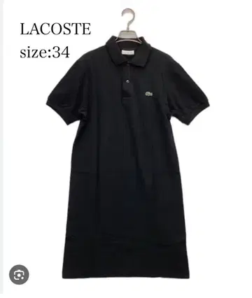 LACOSTE 라코스테 폴로 드레스 피케 셔츠 원피스 네이비 반팔