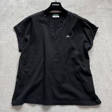 [별주] LACOSTE/ 빔즈 카노코 하프 슬리브 티셔츠 블랙