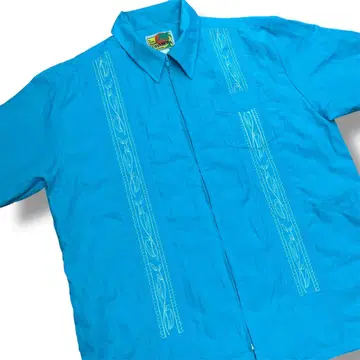 GUAYABERA 쿠바 셔츠 자수 반팔 M