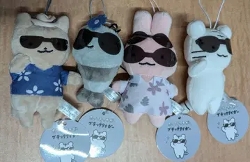 화이트 타이거와 블랙 타이거 해피 서머타임 마스코트