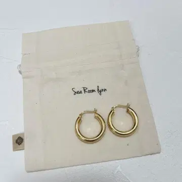 Sea Room lynn 골드 후프 귀걸이 미디엄