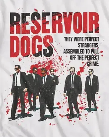 레저보아 독스 Reservoir Dogs 영화 티셔츠 타란티노