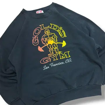 90s USA제 GOLDS GYM 맨투맨 블랙 M 사이즈