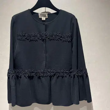 GAMBAITISTE VALLI 블랙 노카라 자켓