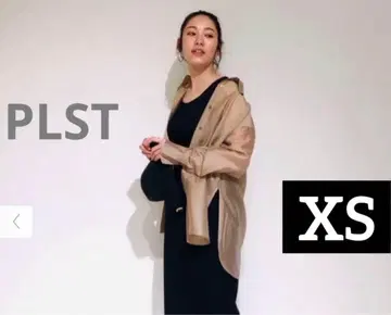 PLST 시어 셔츠 XS 베이지 긴팔