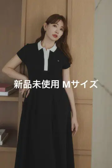herlipto 쇼트 슬리브 폴로 드레스 M