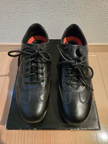 ROCKPORT 블랙 가죽 스니커즈