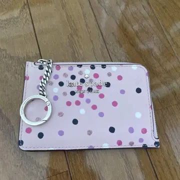 kate spade 핑크 도트 카드 케이스