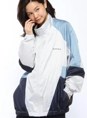 지나시스 모듬 애슬레틱 블루종 상의